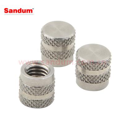 China Heavy industry stainless steel /steel cast-in thread inserts nuts for plastics for sale