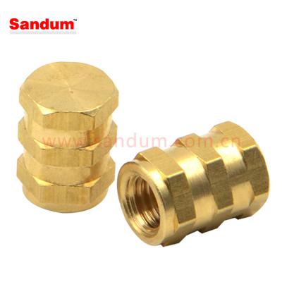 China Brass Brass Blind Hole Threaded Inserts For Plastic Injection for sale