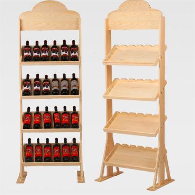 China Eco - Friendly POS Wine Soda Bottle Beer Rack Display Stand Holder for sale