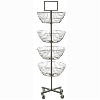 China Arket New Arrival Rotating Metal Display Rack Wire Display Stand Spinner/Store/Shop/Exhibition With Base Support for sale