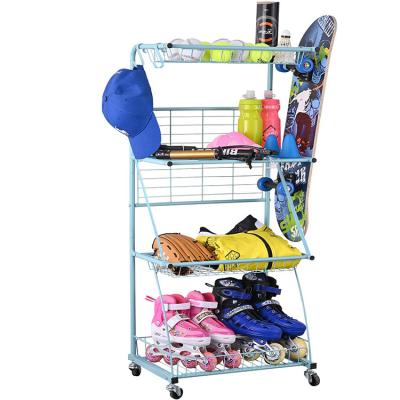 China Sustainable Sporting Goods Storage For Garage Shelf Shelving Garage Organizer With Rack for sale