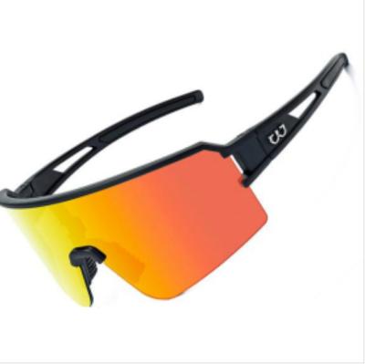 China Outdoor Floating Frame Outdoor Sports Full Glass Polarized Sunglasses Cycling Eyewear for sale