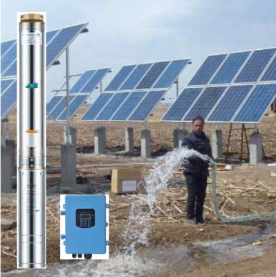 China Family Homes Fuwa 4 Inch DC High Pressure 48V 72V 96V 110V Deep Good Pressure Solar Pump For Irrigation Life Agricultural Water Supply for sale