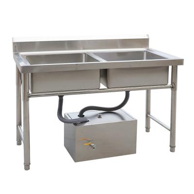 China Hotels Stainless Steel Kitchen Sink Non Power Grease Trap For Oil Water Separation for sale