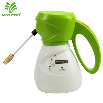 China Garden 1L Handheld Brass Garden Spout Multi Function Bottle Trigger Lithium Battery Sprayer Plastic Automatic Electric Pump for sale