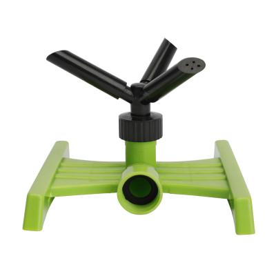 China Garden Spray H Shape Plastic Three Arms Garden Irrigation Pulse Water Sprinkler for sale