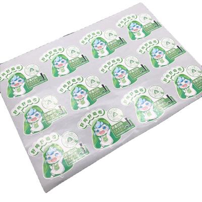 China Custom Logo Label Vinyl Label Color Printing Cartoon Sticker QR Code Brand Price Pack Waterproof/Holographic Cheap Label Sticker With Die Cut for sale