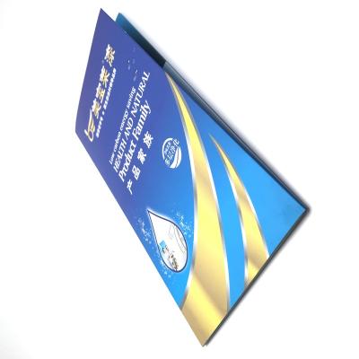 China Information Brochure High Quality Folding Coated Cardboard Paper Double Sides Printing Color Instruction Booklet Die-cutting Manual Booklet for sale