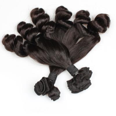 China FUMI Wholesale Brazilian Human Hair Double Drawn Funmi Hair 1/2/3/4 Bundle 100% Virgin Hair for sale