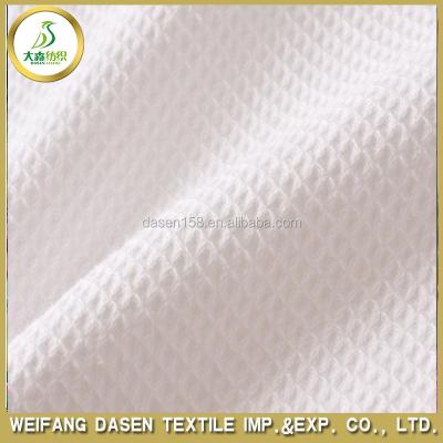 China Antistatic Waffle Fabric Waffle Weave 100% Cotton Fabric for sale