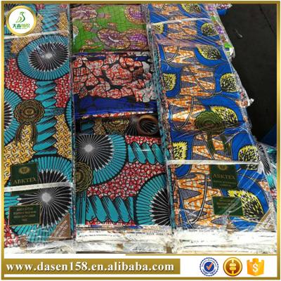 China Shrink-Resistant African Wax Prints African Wax Fashion Hollandais Fabric 6 Yards for sale