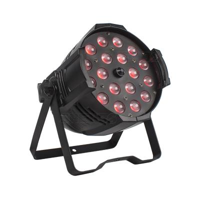 China 18x18w 6in1 stage par can 64 dmx 6 rgbwa uv in 1 stage wash led par light 2 buyers for sale