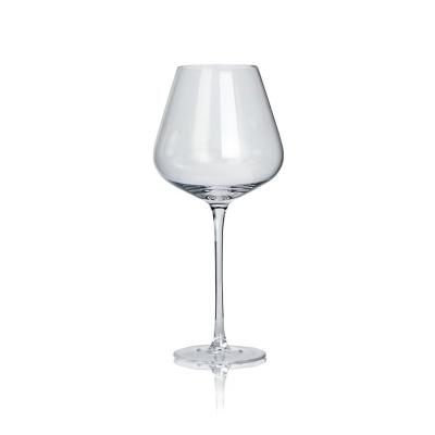 China Custom Made Crystal Red Goblet Wine Glass Goblet Wine Glasses Fashion Party Wine Glass Set for sale