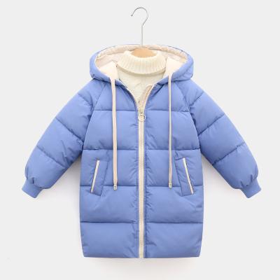 China Leisure Breathable Kids Jackets Children Factory Supplier Winter Thick Cotton Clothes Long Hooded Boys Jackets Toddler Kids Outerwear for sale