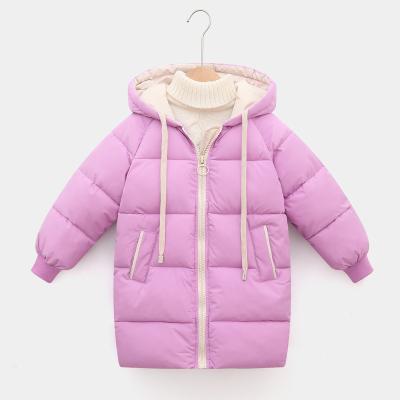 China 2022 Factory Sale Boys And Girls Winter Jacket Hoodie Solid Color Warm Toddler Toddler Breathable And Heavy Windproof for sale