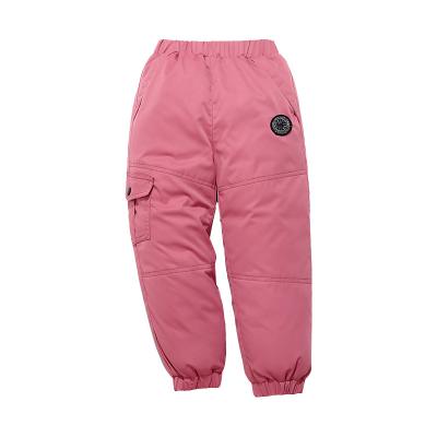 China Color Fade Proof Boy Baby Winter Thickened Bottom Warm Pants Kids Sweatpants for sale