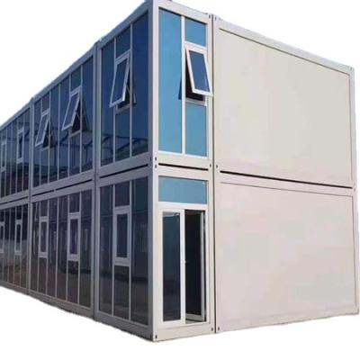 China Modern Light Steel Frame Integrated Accommodation Homes 40Ft Luxury Container House for sale