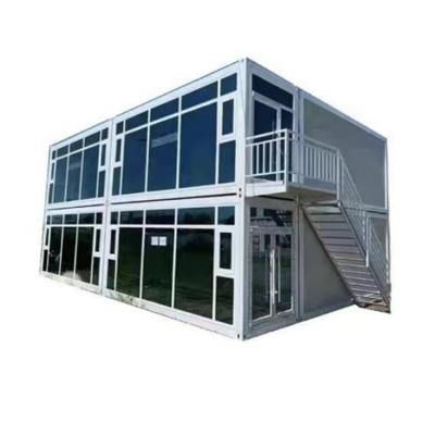 China Modern high quality two chamber prefab package shipping container container house for sale hause house container for sale