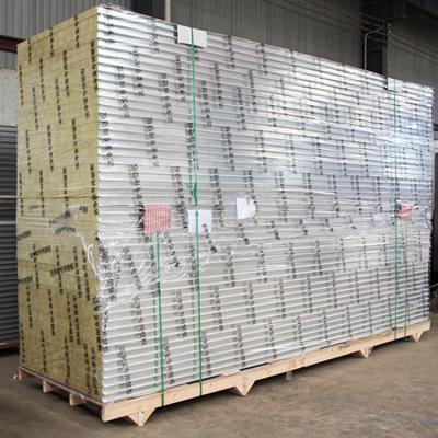 China High Quality Sandwich Panel Rock Wool Sandwich Panel Building Material Easy Operation Sandwich Panels For Walls for sale