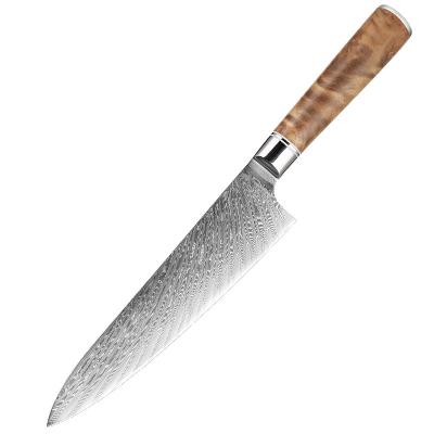 China Kitchen Slicing Knife 67 Sharp Layer Chef's Quality 8Inch Japanese Damascus VG10 Stainless Steel Hot Tool for sale