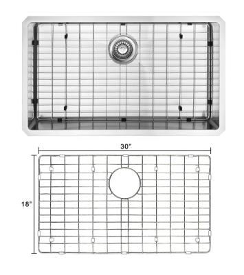 China Without Faucet Meiao Kitchen Sink Grid Anti-scuff Stainless Steel Bottom Bracket for sale