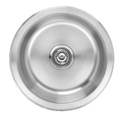 China Without Faucet Wholesale 304 Round Stainless Steel Sink for sale