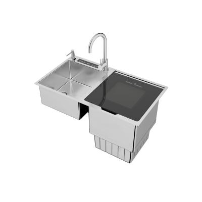 China Excellent Quality Dishwasher Convenient Drawer Deep 304 Stainless Steel Household Automatic Wash Sink for sale