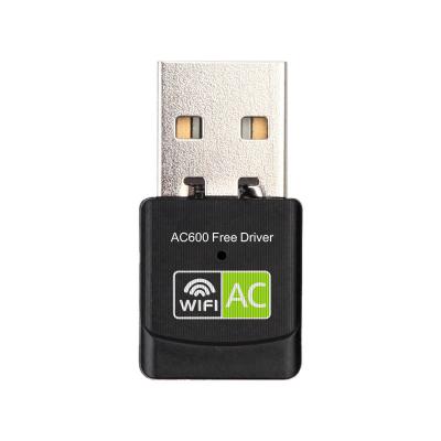 China Zhiguanghong RTL8811cu Driver USB Wifi Dongle 600Mbps Mini Wireless USB Desktop Free Adapter For Android for sale