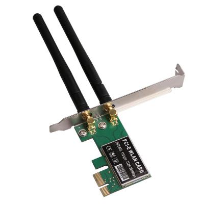 China PCIe Network Card 300Mpbs Adapter PCI Express WIFI Desktop Wireless Adapter With Realtek5392 For Desktop PC for sale