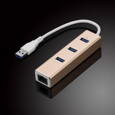 China 10/100/1000 Mbps SuperSpeed ​​Desktop USB 3.0 to Ethernet USB Gigabit Ethernet Adapter for sale