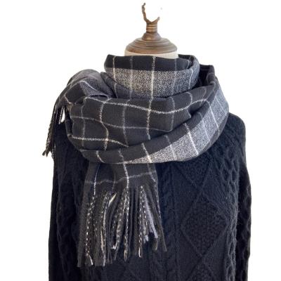 China Dual-function autumn and winter new British classic women's scarf cashmere Pashmina cashmere bib winter plaid shawl soft for sale