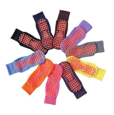 China Baby Boy Floor Grip Yoga Trampoline Rubber Unique Socks Non-slip Breathable Open Sticky Socks Wholesale for sale