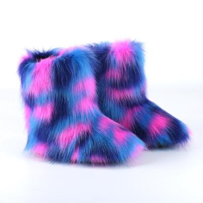 China I Round Pair To Buy Winter Faux Fur Women's Snow Sexy Winter Boots for sale