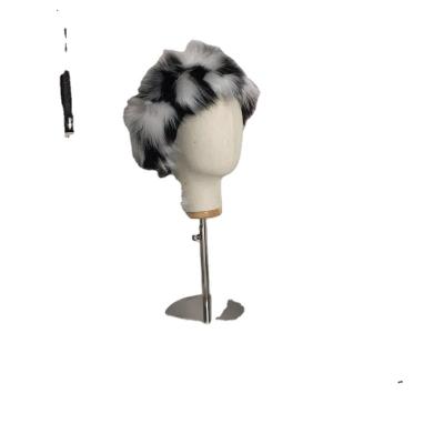 China Winter Snow Boot Faux Fur Snow Boots Fox Fur Head Band And Bag Plush Three Piece Set for sale