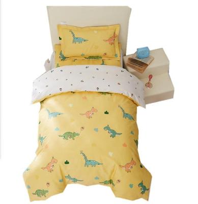 China Wholesale Anti-static Dragon Cartoon Sheets Cotton Set Baby Kids Bedding Set for sale