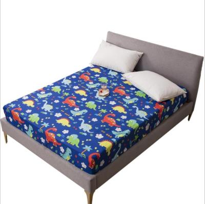 China Wholesale Anti-static Dinosaur Cartoon Sheets Cotton Set Baby Kids Bedding Set for sale