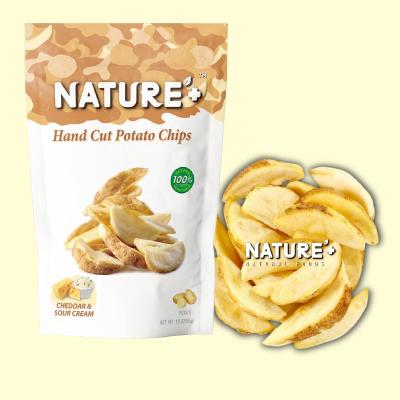 China Best Selling Low Fat Free Fries And Potato Chips Vacuum Fried VF Crispy Sour Flavor Gluten Free Snacks for sale