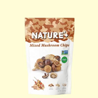 China Guilty Free Snacks Low Fat Fried Fried Mushroom Chips Barbecue No Fat Preservatives Vacuum Guilty Free Snacks for sale