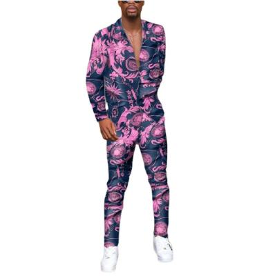 China New2022 Men'sCasual Wholesale WaiianShirt and PantsSet CheapLong SleeveSet ha Print Two Piece QUICK DRY for sale