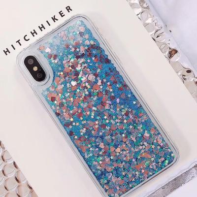 China New Design Custom Glitter Mobile Phone Moving Cover, Glitter Phonecase, Glitter Phone Case/ Liquid Cases for sale