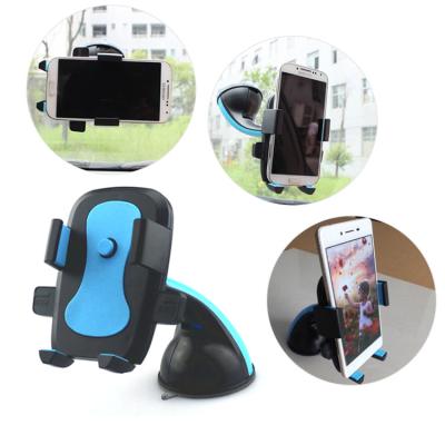 China ABS+EVA+Material Car Accessories Mobile Adjustable Flexible Twist 360 Sucker Car Mounted Cell Phone Bracket Holder for sale