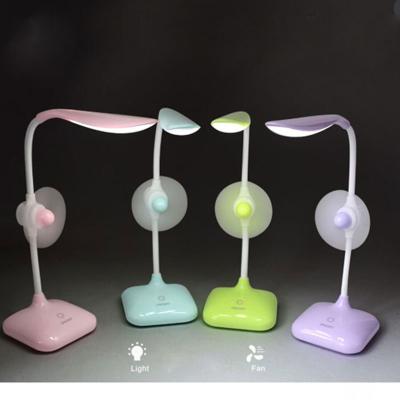 China Portable Led Charging Handheld Mini Small Desk Desk Light Fan Car Beauty Lamp Usb Fan for sale