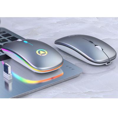 China A2 Wireless Mini Ultra-Thin Mouse Rechargeable 2.4g Wireless Mini Computer Mouse For Laptop Computer for sale