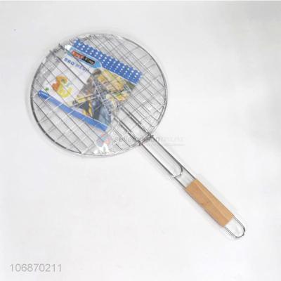 China Lowest Price Food Grade Non-stick Round Metal Barbecue Grills BBQ Mesh for sale