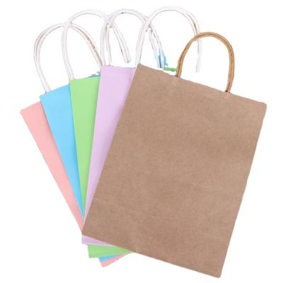 China Recycled Materials Wholesale Custom Logo Eco Friendly Brown Kraft Paper Bag for sale