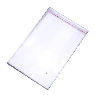 China Factory Price Recyclable Transparent Sticker Clear Opp Plastic Packaging Bag Self Adhesive Clothing for sale