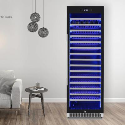 China Digital OEM 459L Large Double Zone Wine and Beverage Display-Control Coolers Cave Wine Wine Cooler Luxury Fridge for sale