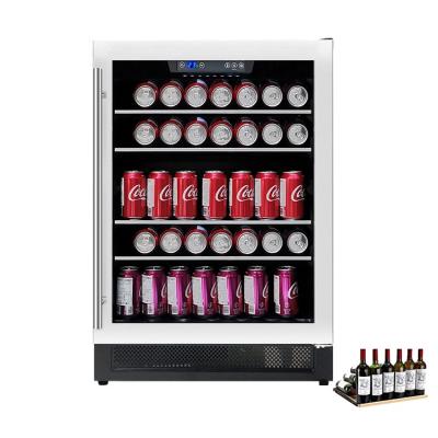 China Easy to Use Control Panel Digital Display-Control Single Zone Beverage Cooler and Top LED Light for sale