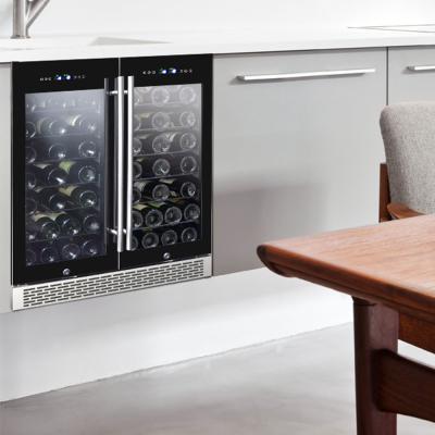 China JOSOO LED Wine Cooler Digital Mini Glass Cellars Cooler Display-Built Control for sale