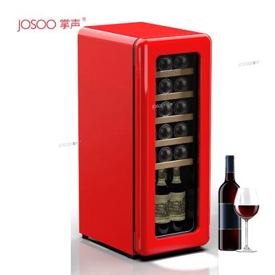 China 55L Constant Temperature Mini Cellar Fridge winerefrigerator Luxury Glass Wine Glass Beam Cooler Cave 20.21 Bottles for sale